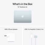 Apple MacBook Air 13.6″ Laptop with M4 Chip with 10-Core CPU and 10-Core GPU, Liquid Retina Display, 16GB Unified Memory, 256GB SSD Storage, Sky Blue, 1.24 kg, 1 Year Warranty