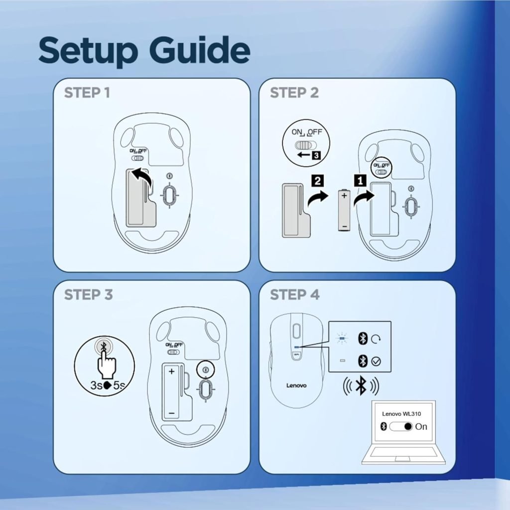 Lenovo WL310 Bluetooth Silent Mouse