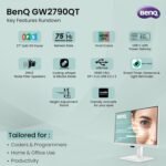 27" Benq 2K QHD IPS Monitor(GW2790QT) - White - Image 4