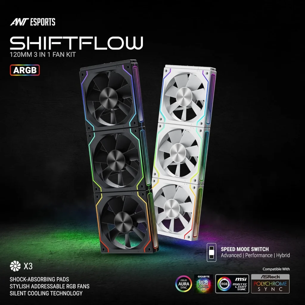 AnteSports ShiftFlow 120MM 3 in 1 FAN Kit