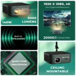 Lapcare Laplay LED Projector LLP-009 - Image 3