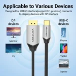 Vention USB-C to DisplayPort Cable 1.5M - Image 2