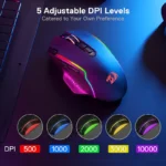 Redragon Taipan Pro M810 PRO RGB Wired And Wireless Mouse - Image 4